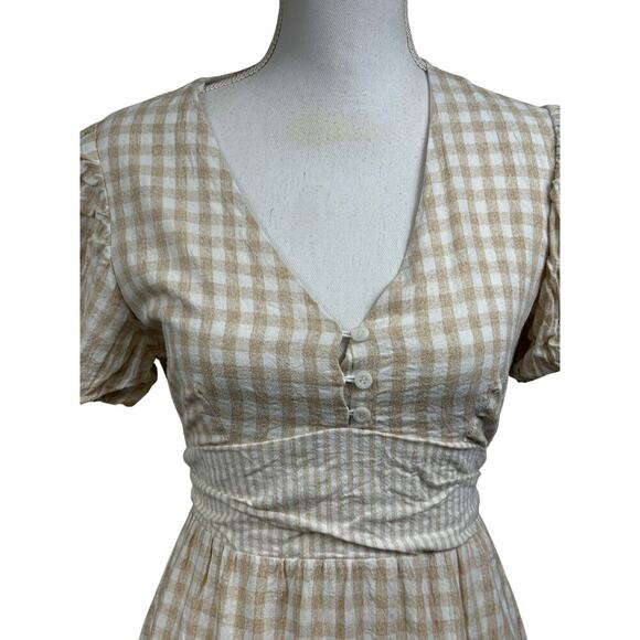 Lost+Wander Island Picnic dress, coastal, cottagecore, island, feminine, gingham - Picture 4 of 9